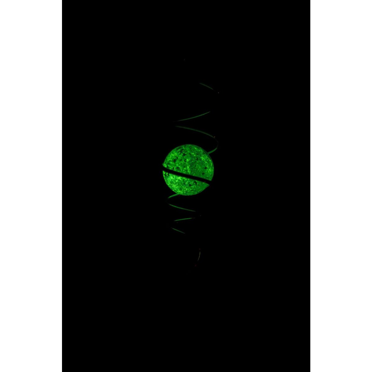 Windspinner 47 cm roestvrij staal zilver glow in the dark
