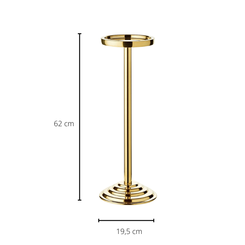Stand goud 62 cm roestvrij staal