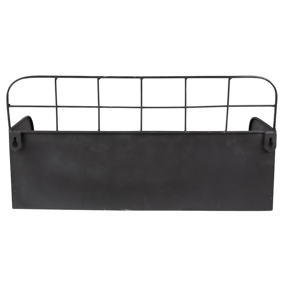 Wandrek 38x14x20 cm Zwart ijzer Muurrek