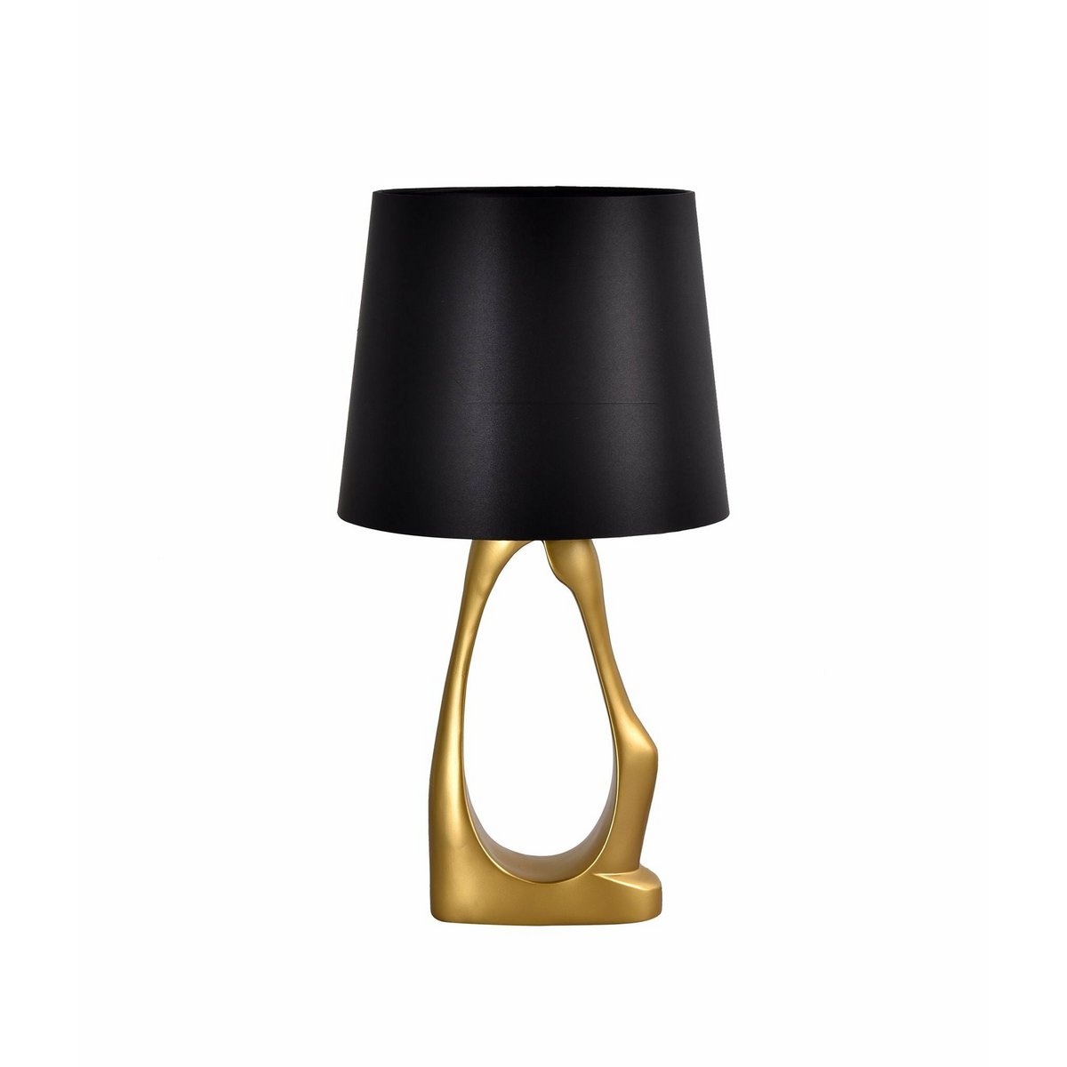 Leva Table Lamp With Gold Base And Satin Shade Luxury