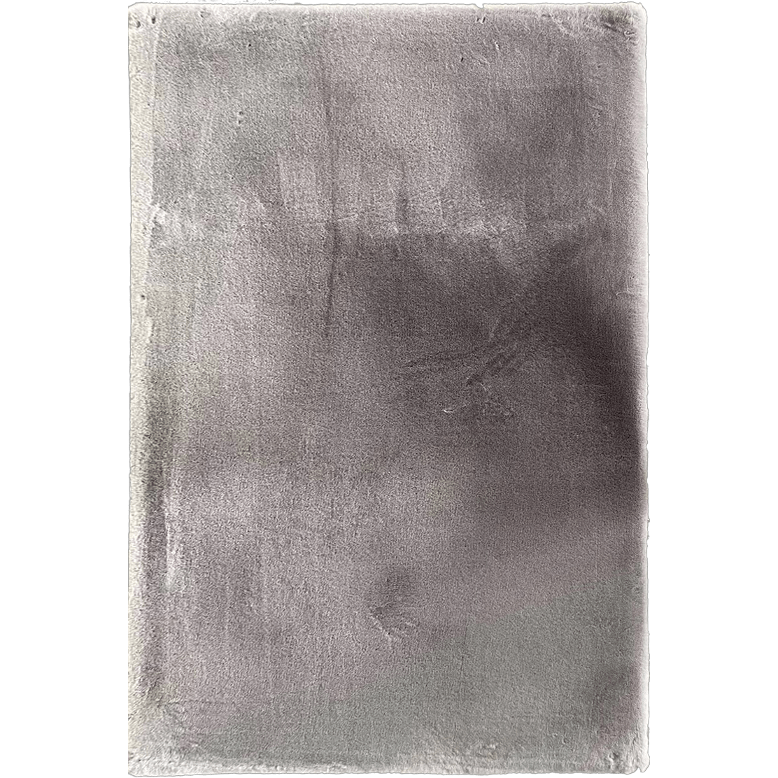 Vloerkleed grijs 160x230 cm hoogpolig faux fur