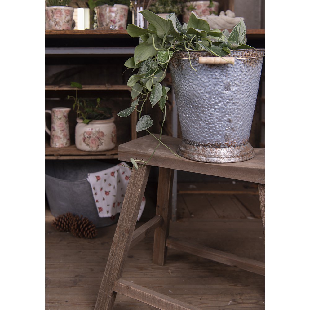 Plantenstandaard hout 40x14x27 cm bruin
