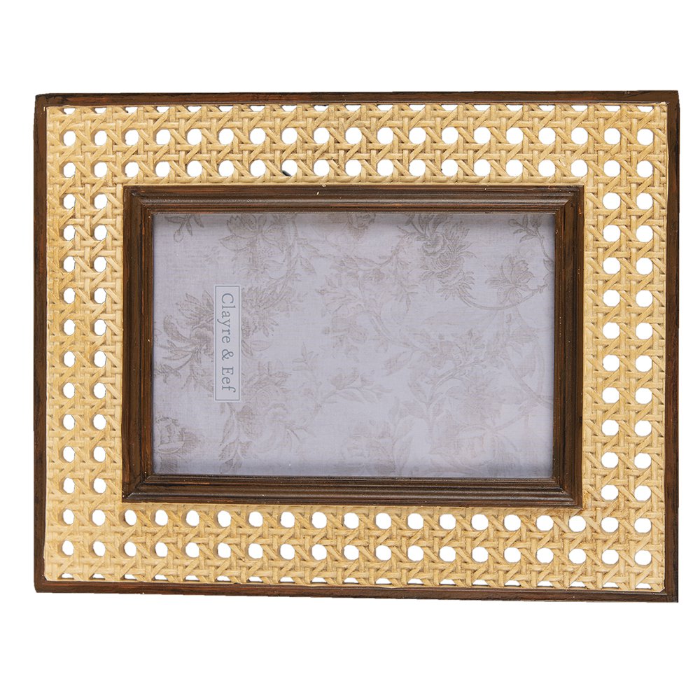 Fotolijst 10x15 cm polyresin bruin beige