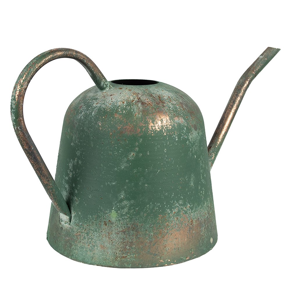 Decoratie gieter 41x20x23 cm groen metaal