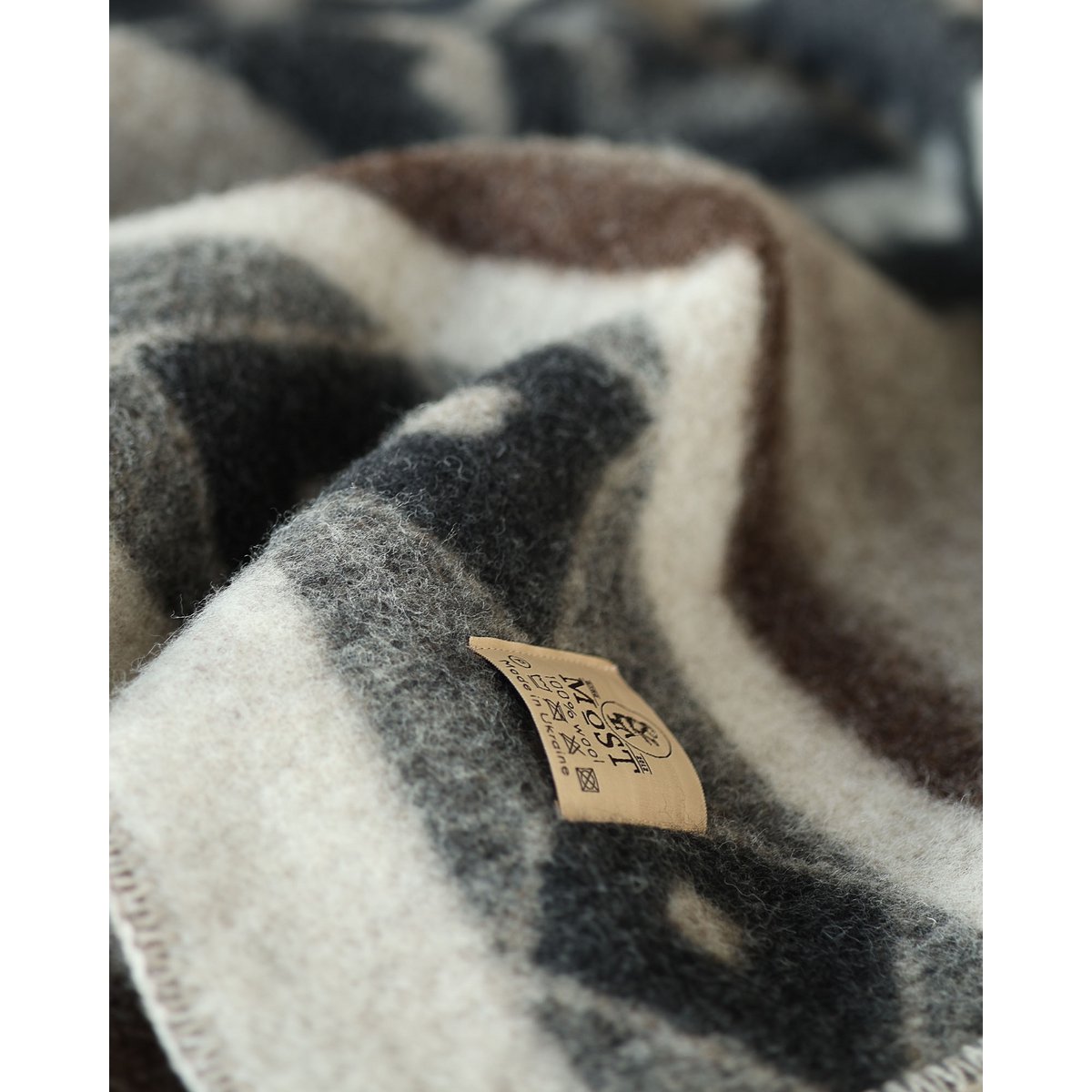 Wollen deken 140x200 cm beige