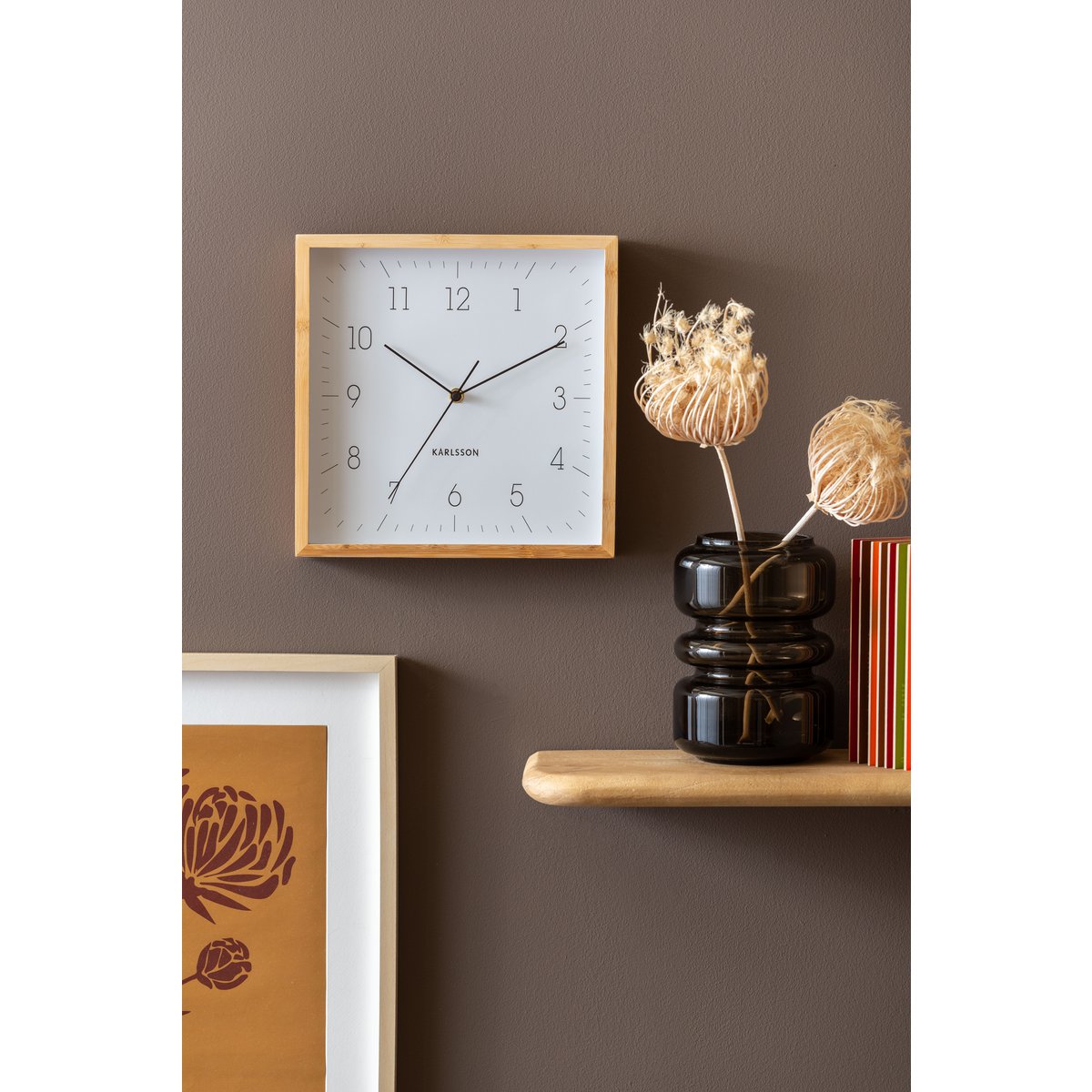 Wandklok Netjes Vierkant