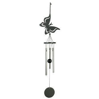 Windgong vlinder metaal ca 35cm