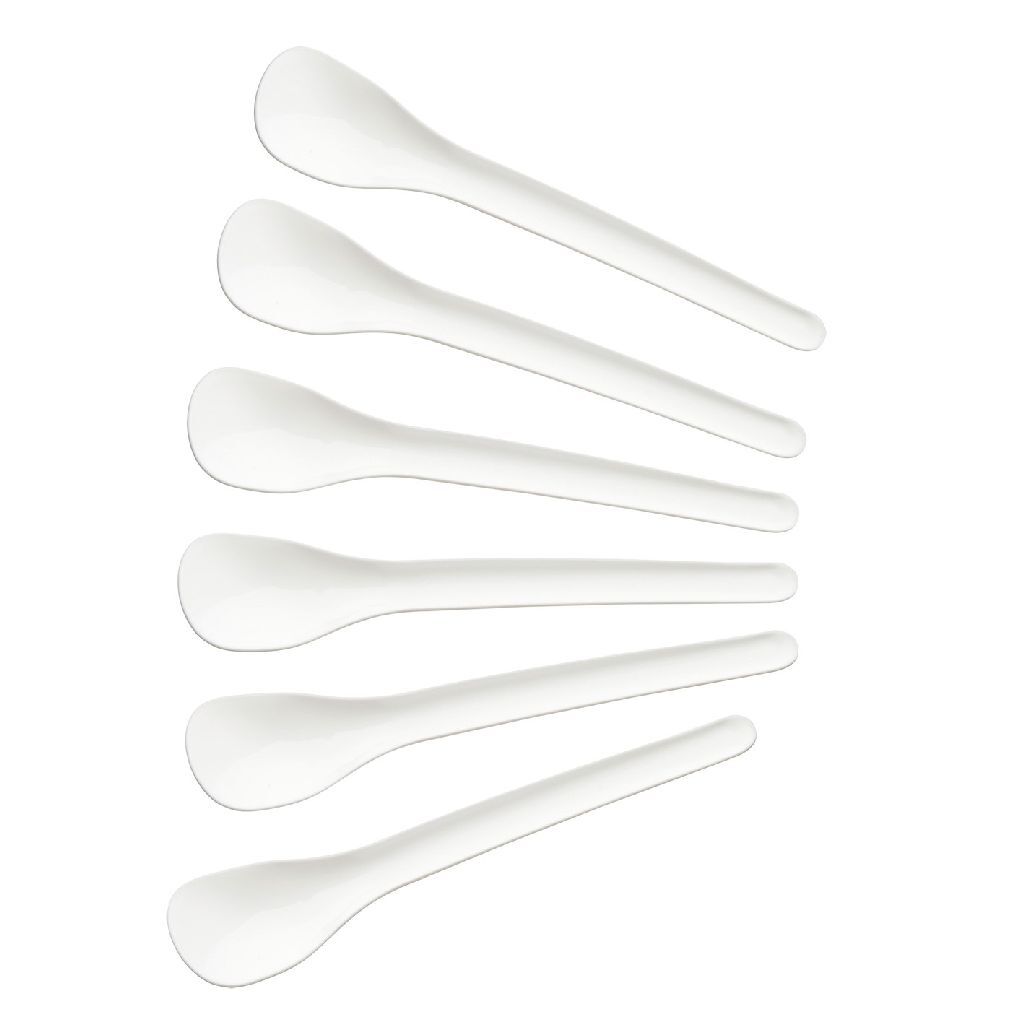 Fackelmann Eierlepels 14 Cm 6 Stuks Wit