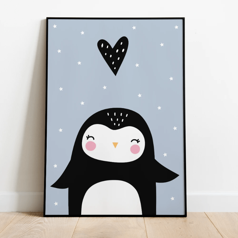Children's room poster penguin