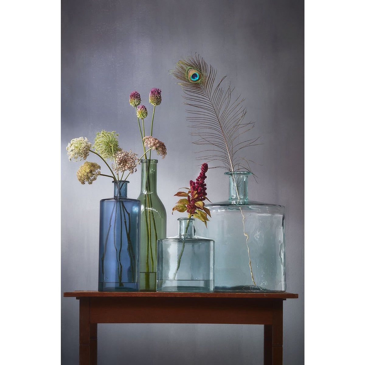 Vaas glas transparant 26x21 cm