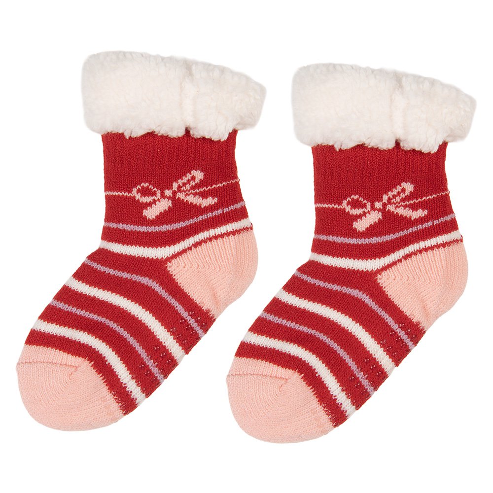 Babysokken rood-wit synthetisch 0-24 maanden