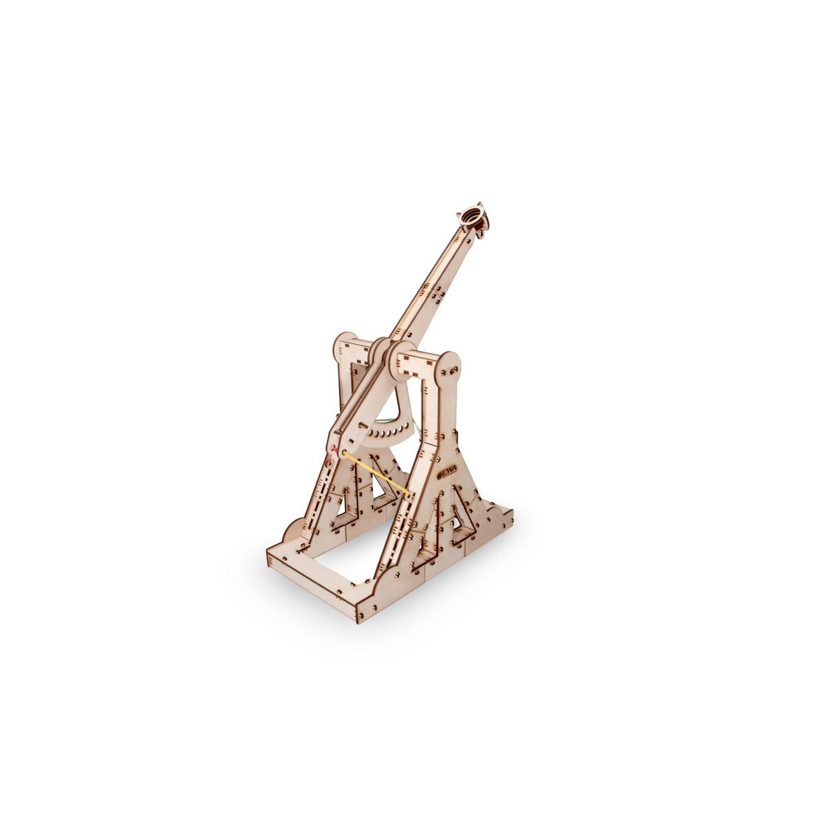 Houten 3D puzzel trebuchet 30,5x18x11,6 cm berkenmultiplex