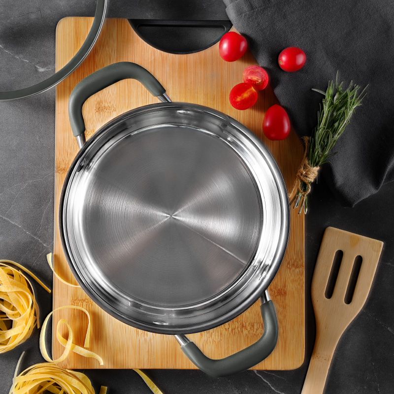 Bergner Midnight Rvs Soeppan Met Deksel - Inductie - 28Cm - 9.5L