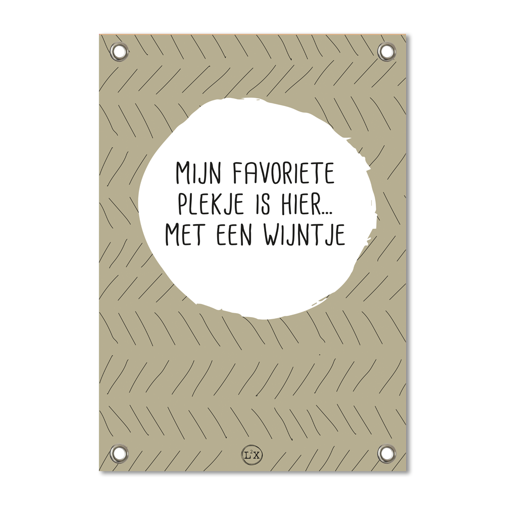 Tuinposter 42x59 cm PVC metaal