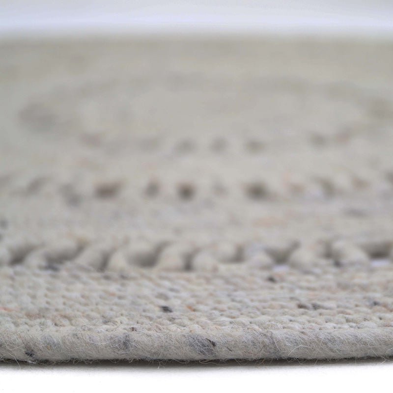 Bibek grey bibek curved curved wool carpet m m