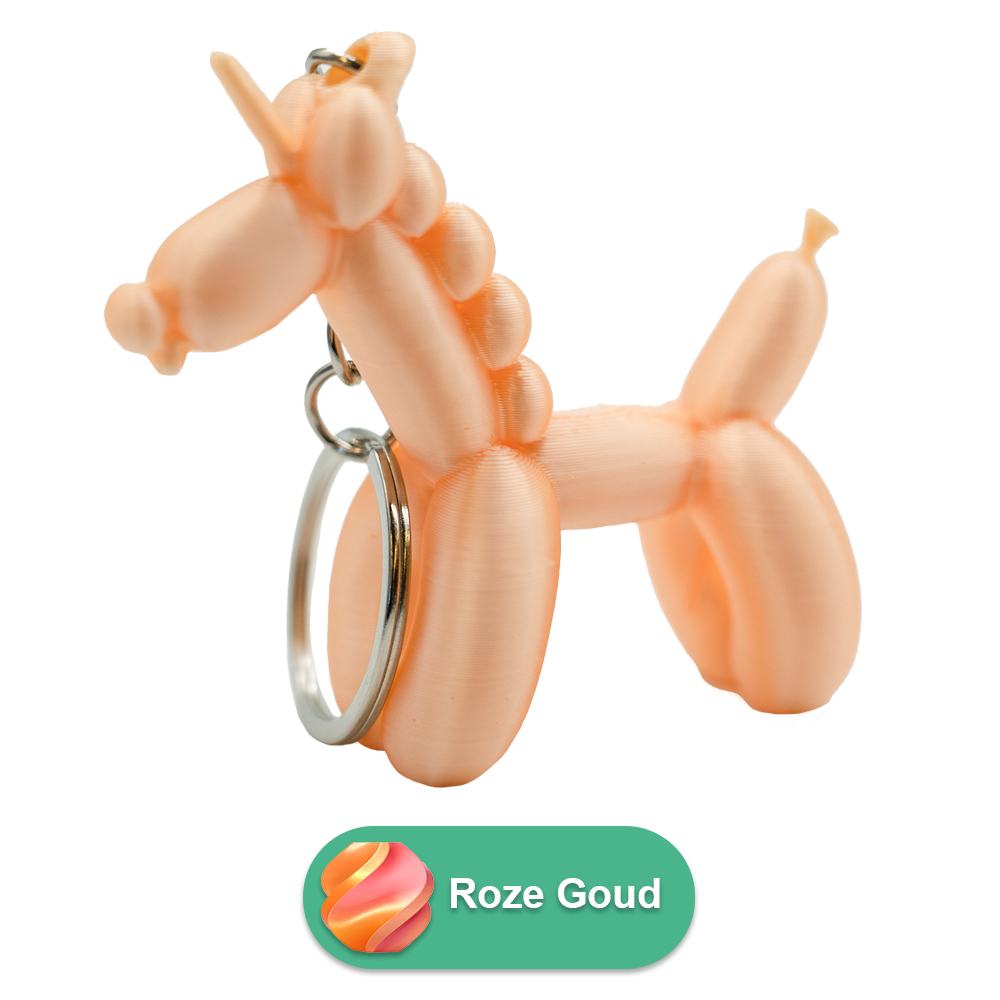 Unicorn Balloon Dog Keychain