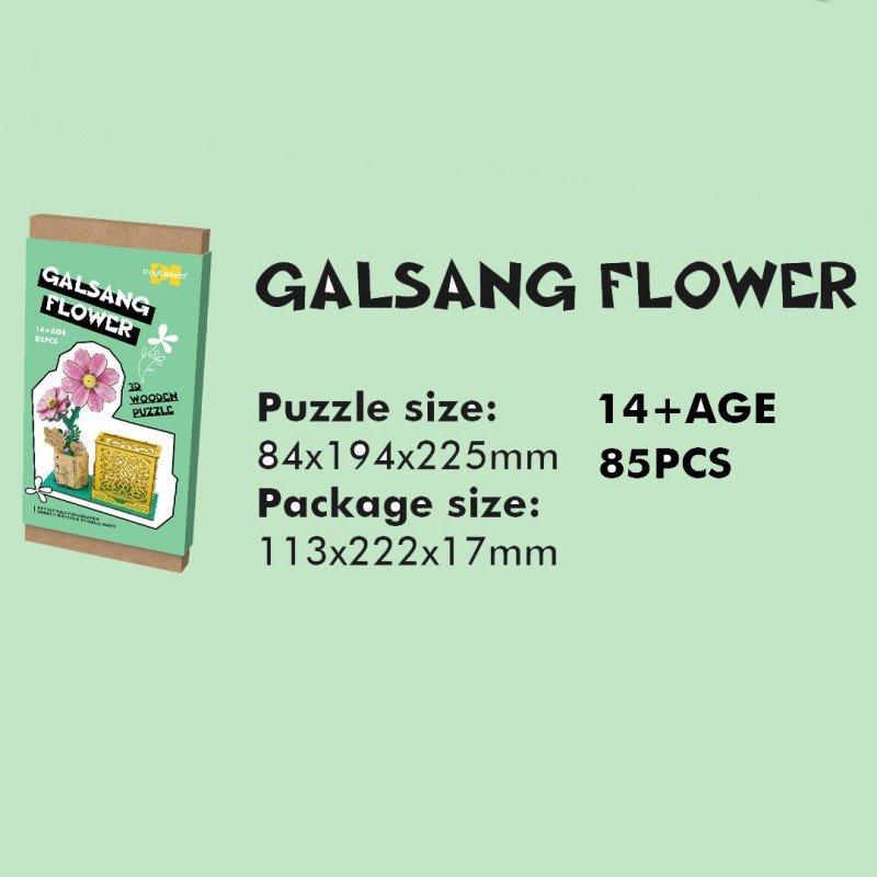 Inspirebox, 3D Flower, Roze Lelie, BE011931, 8,4x19,4x22,5 cm