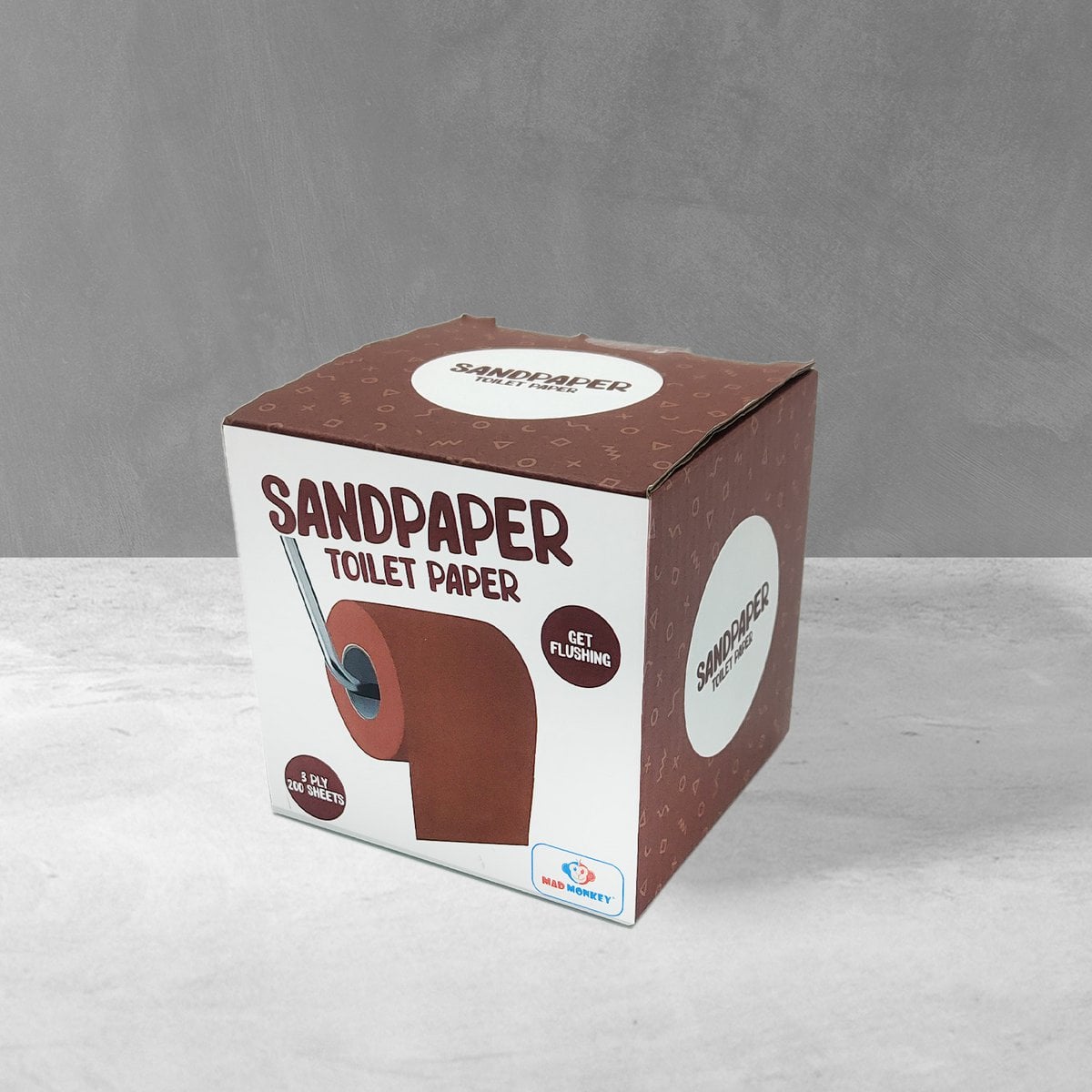 Mad Monkey - sandpaper-designed toilet paper