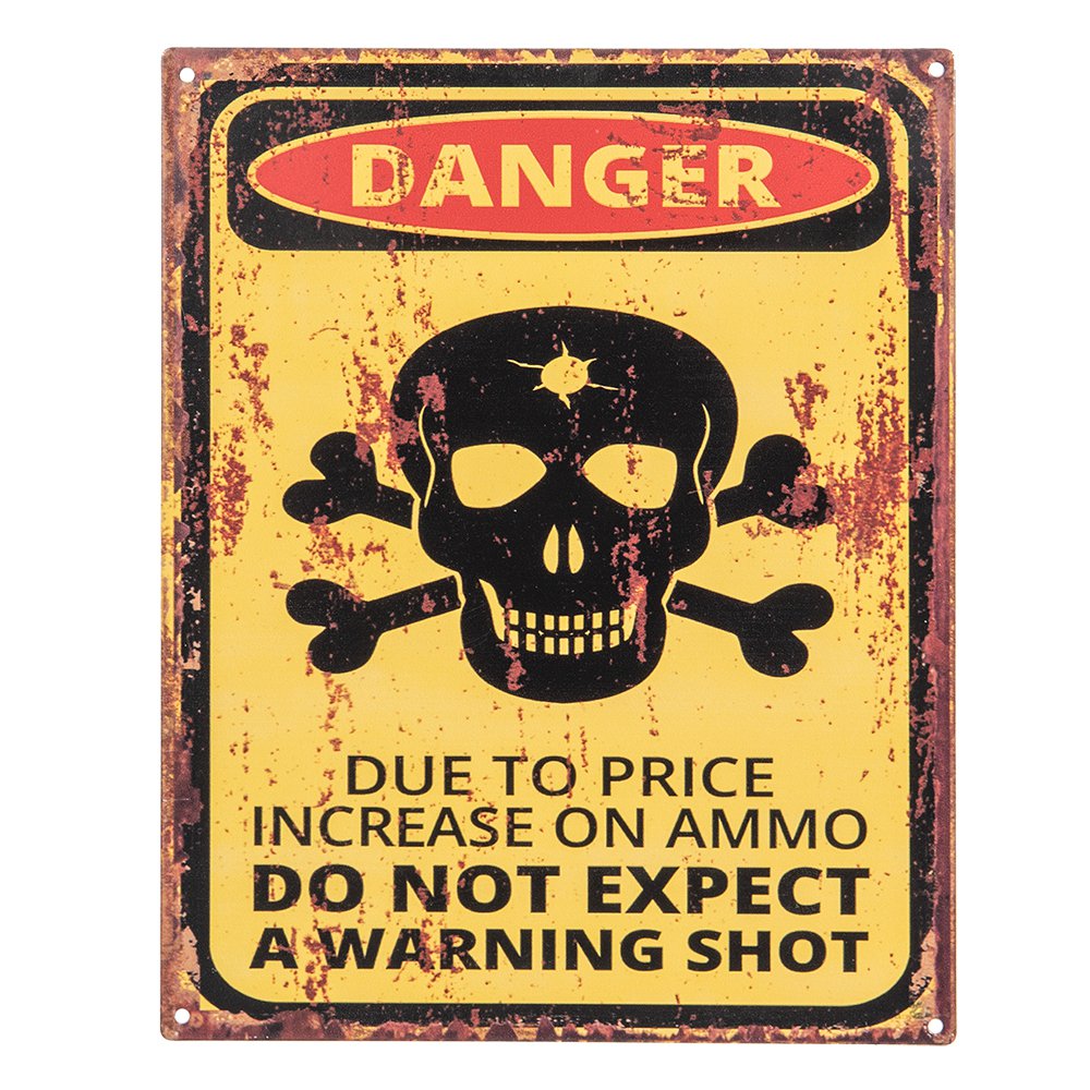 Wall Plaque 20x25 cm Yellow Iron