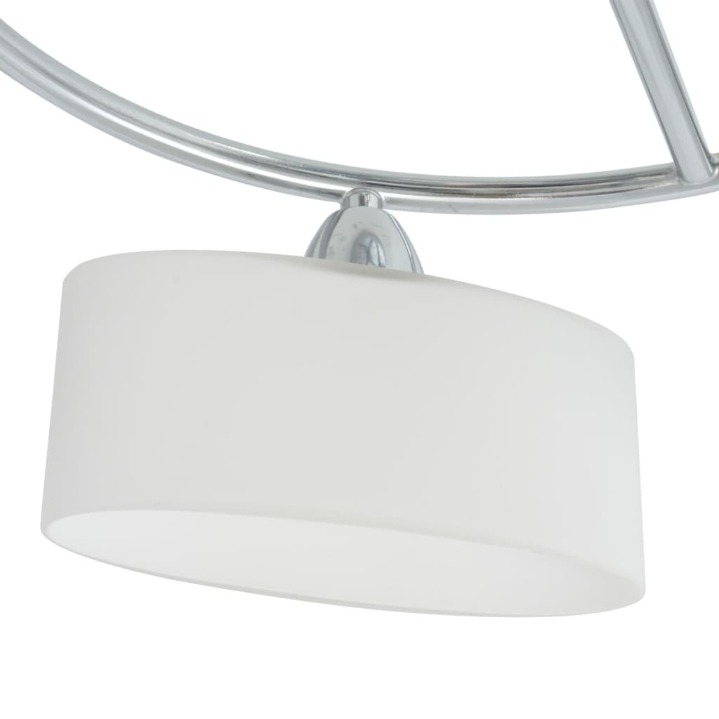 Plafondlamp Met Ellipsvormige Glazen Kappen 5Xe14 200W 5