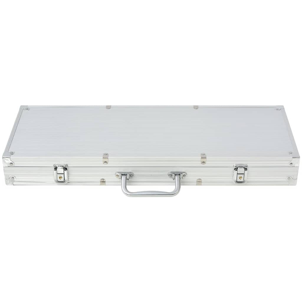 Pokerset Met Chips Aluminium 500