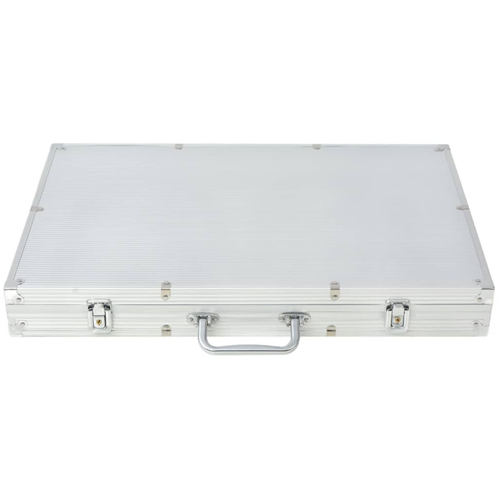 Pokerset Met Chips Aluminium 1000