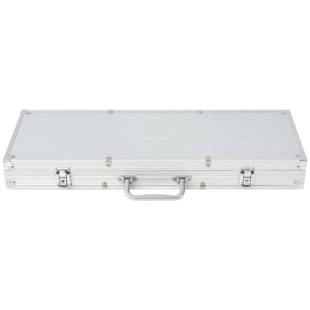Pokerset Met Chips Aluminium 500