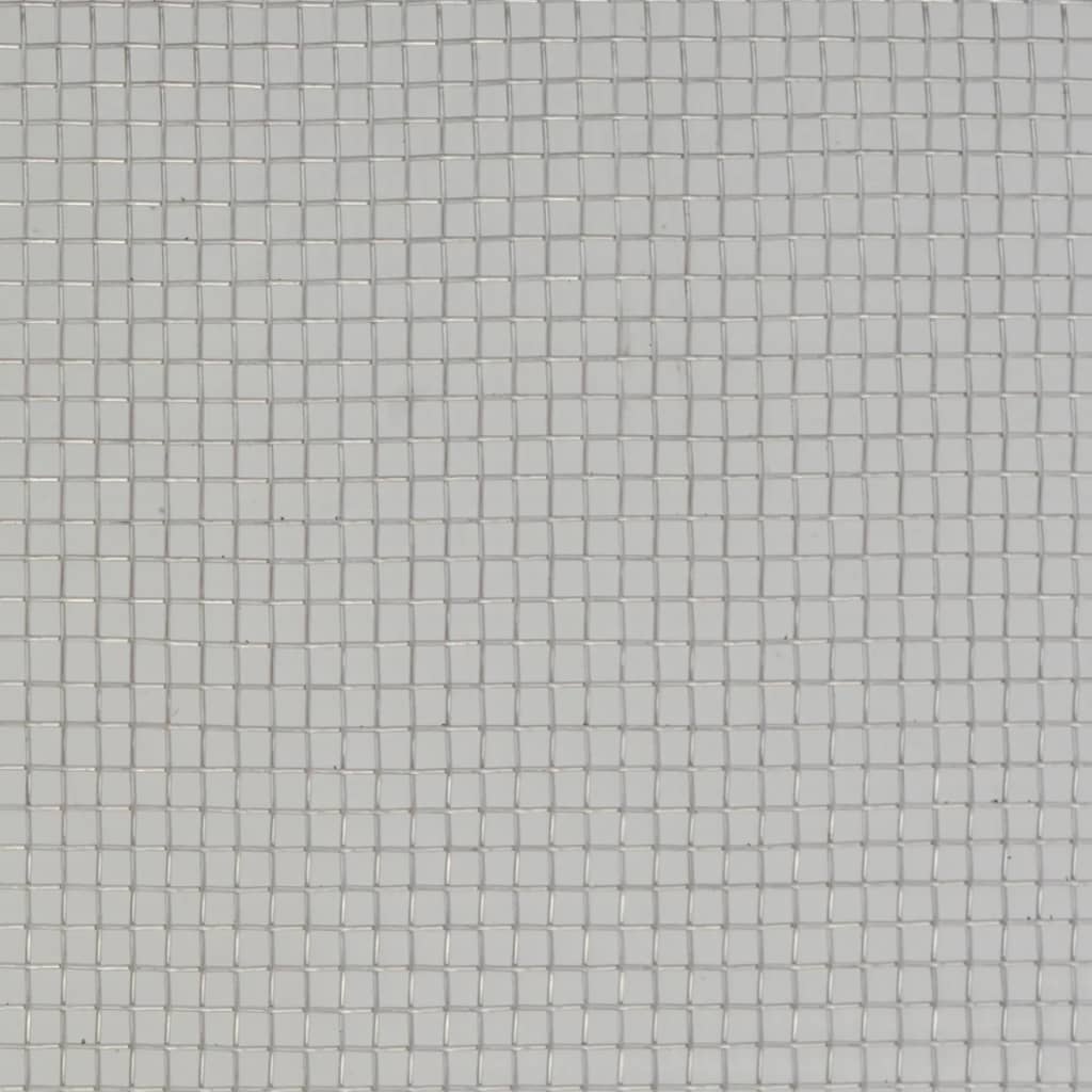 Gaas 100x1000 cm roestvrij staal zilverkleurig 100 x 1000 cm