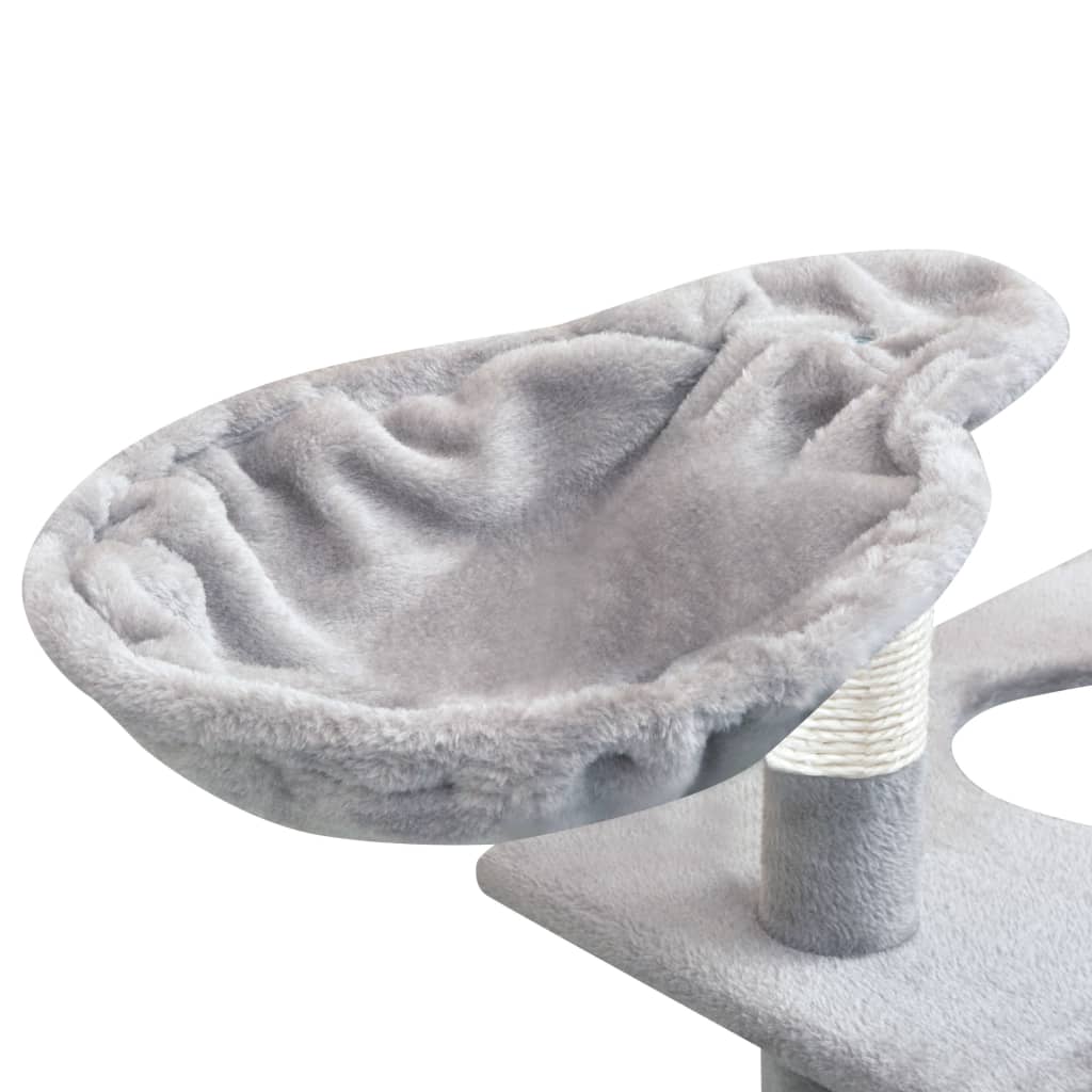 Kattenkrabpaal met sisal krabpalen 150 cm grijs 97 x 40 x 150 cm Grijs