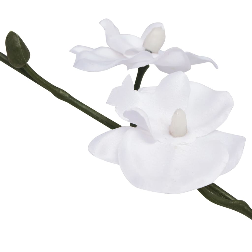 Kunstplant Orchidee Met Pot 30 cm Wit