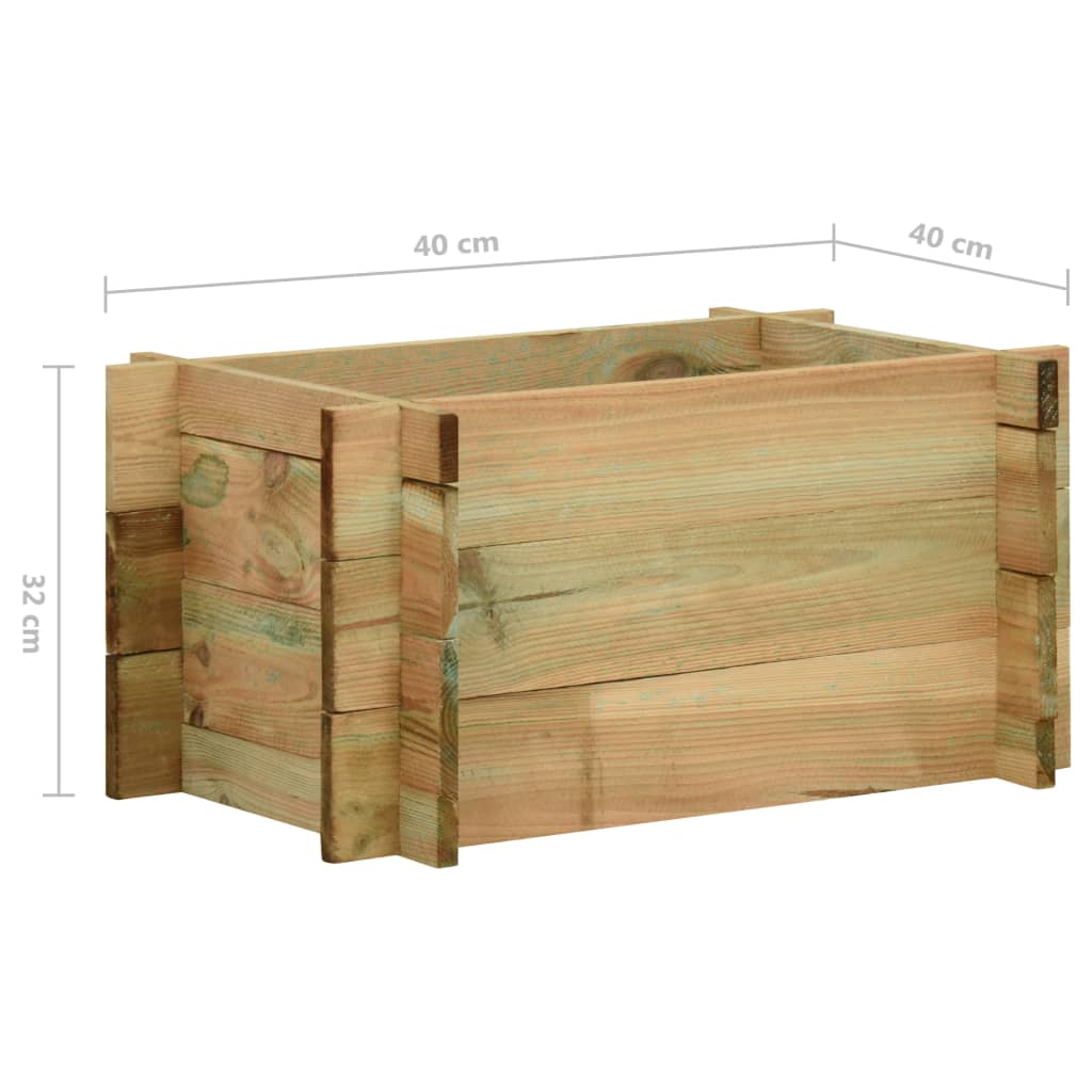 Plantenbak Geïmpregneerd Grenenhout 40 cm