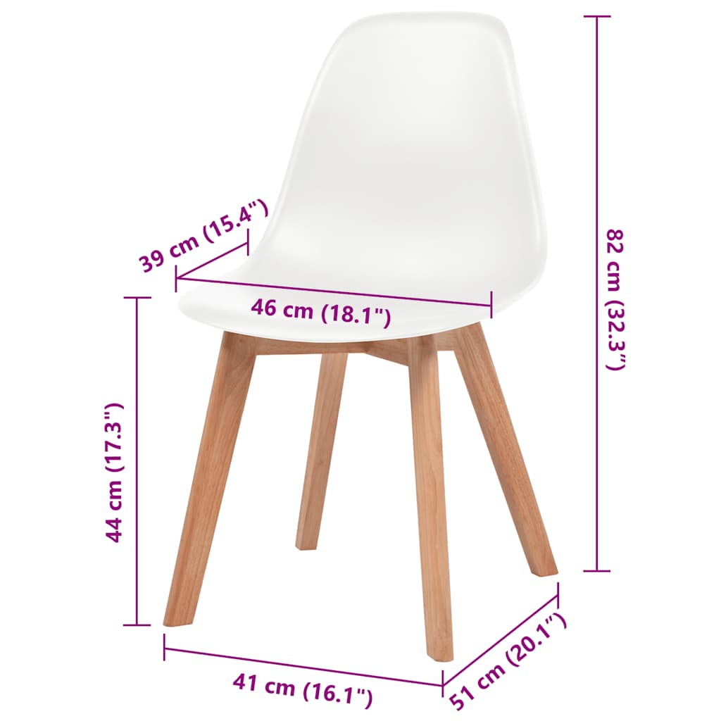 Eetkamerstoelen Kunststof 4