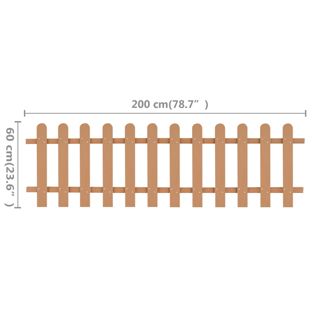 Hek 200x60 cm HKC 60 cm Bruin