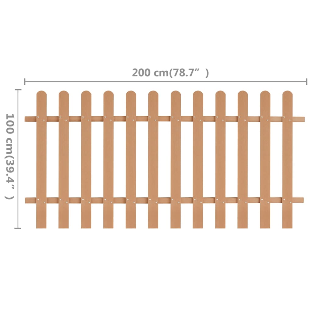 Hek 200x100 cm HKC 100 cm Bruin