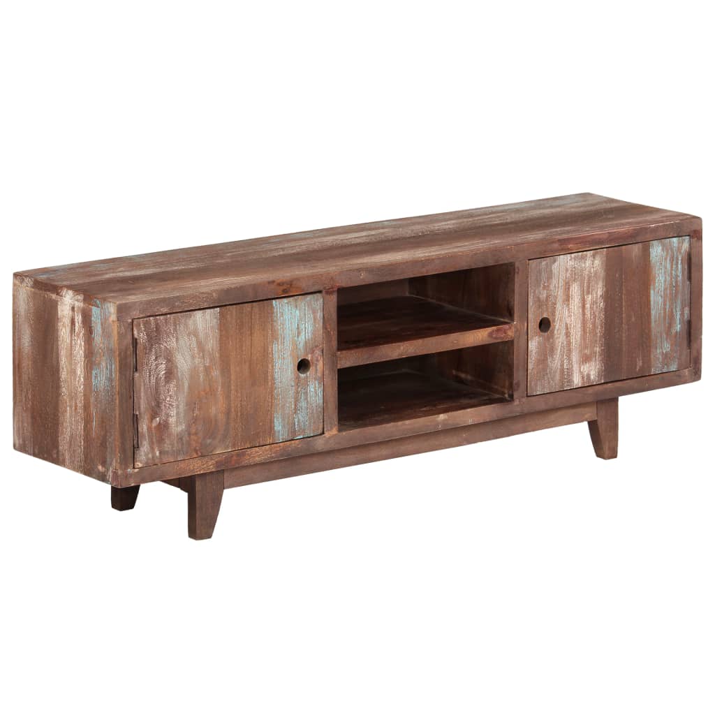 Tv-meubel vintage stijl 118x30x40 cm massief acaciahout