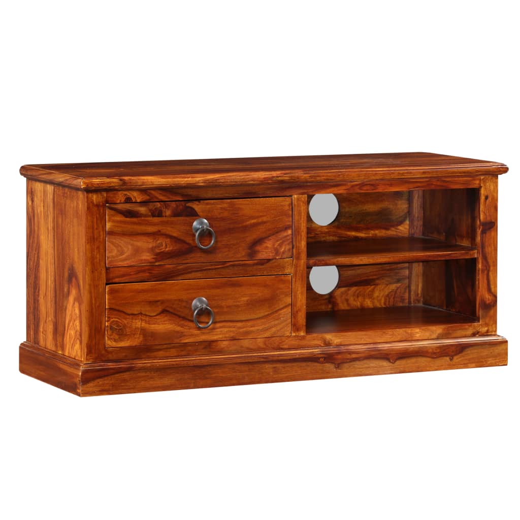 Tv-Meubel 90X30X40 Cm Massief Acaciahout