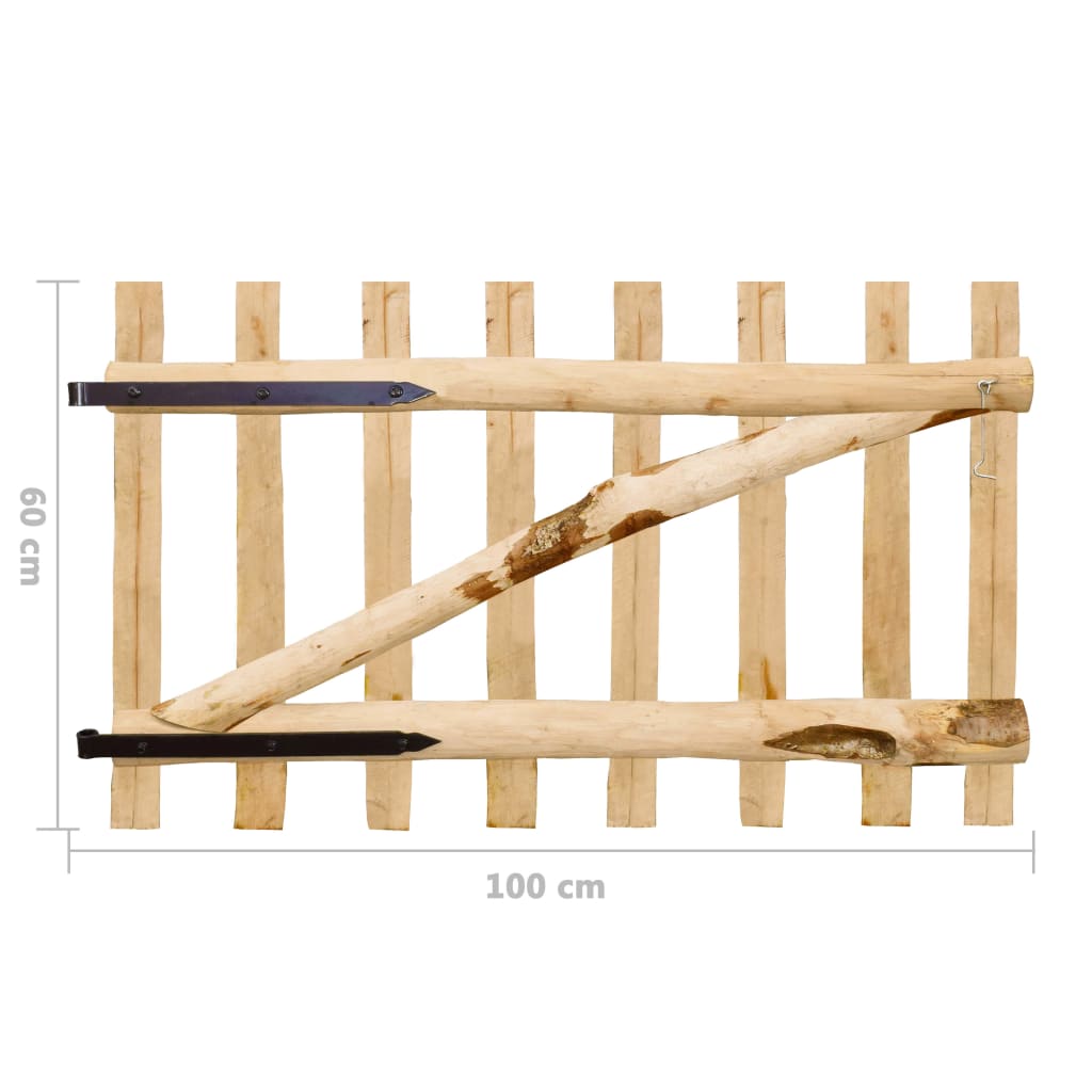 Poort Enkel 100X Hazelaarhout 60 cm