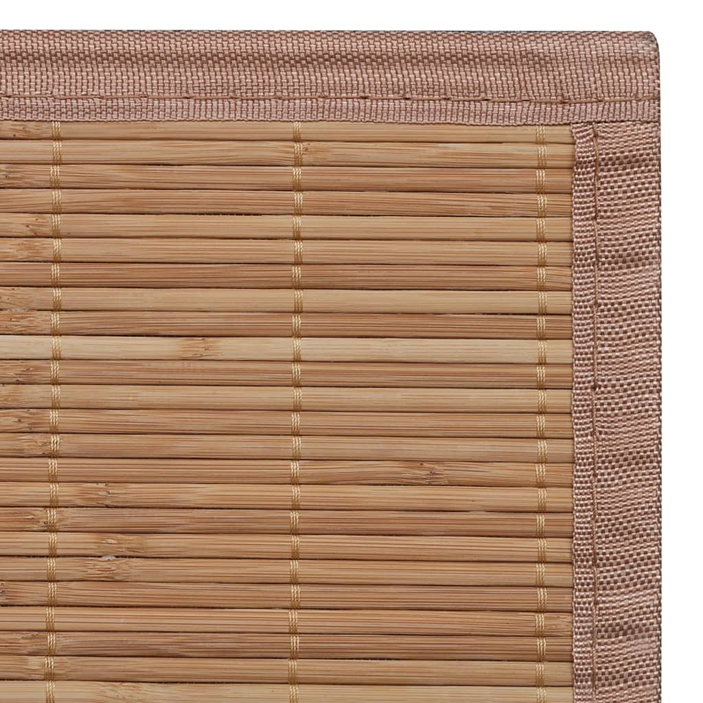Tapijt Bamboe 160 x 230 cm Bruin