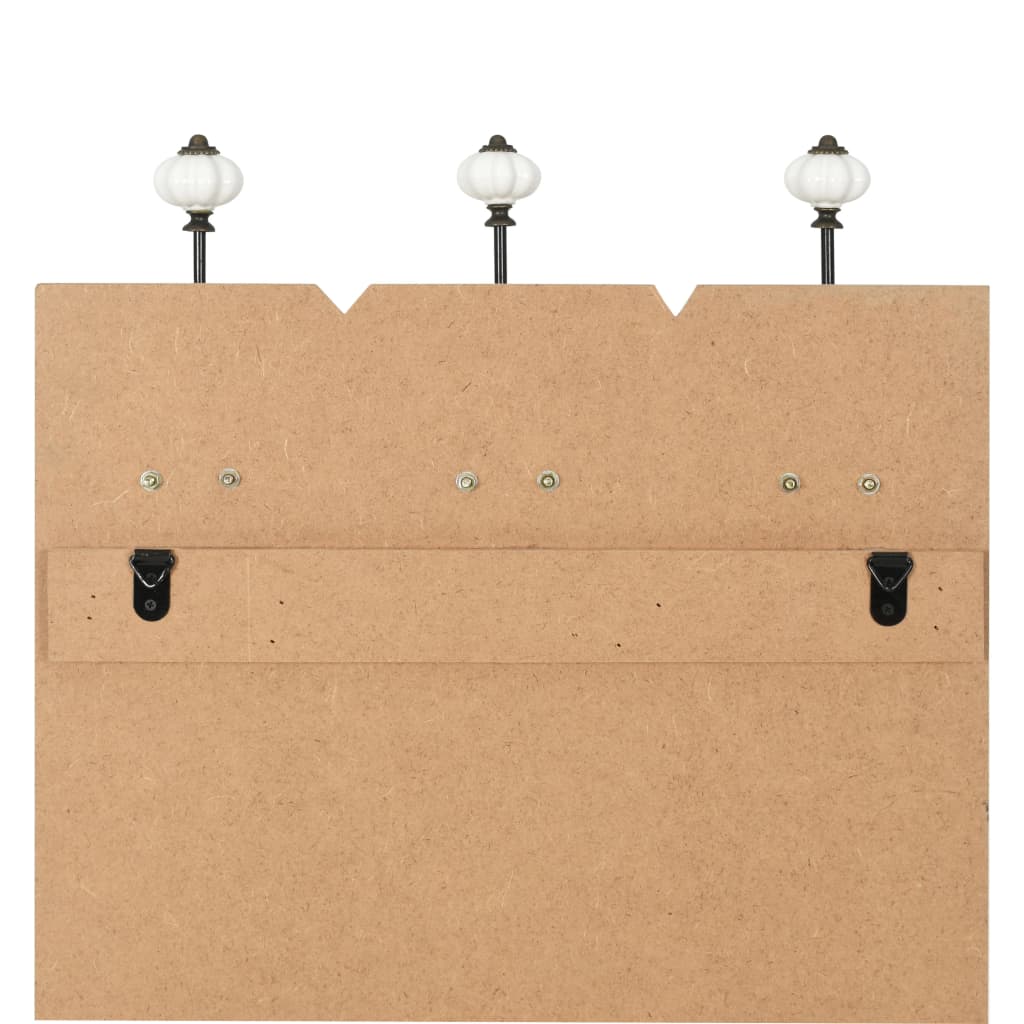 Wandkapstok Met 6 Haken Family Rules 120X40 Cm
