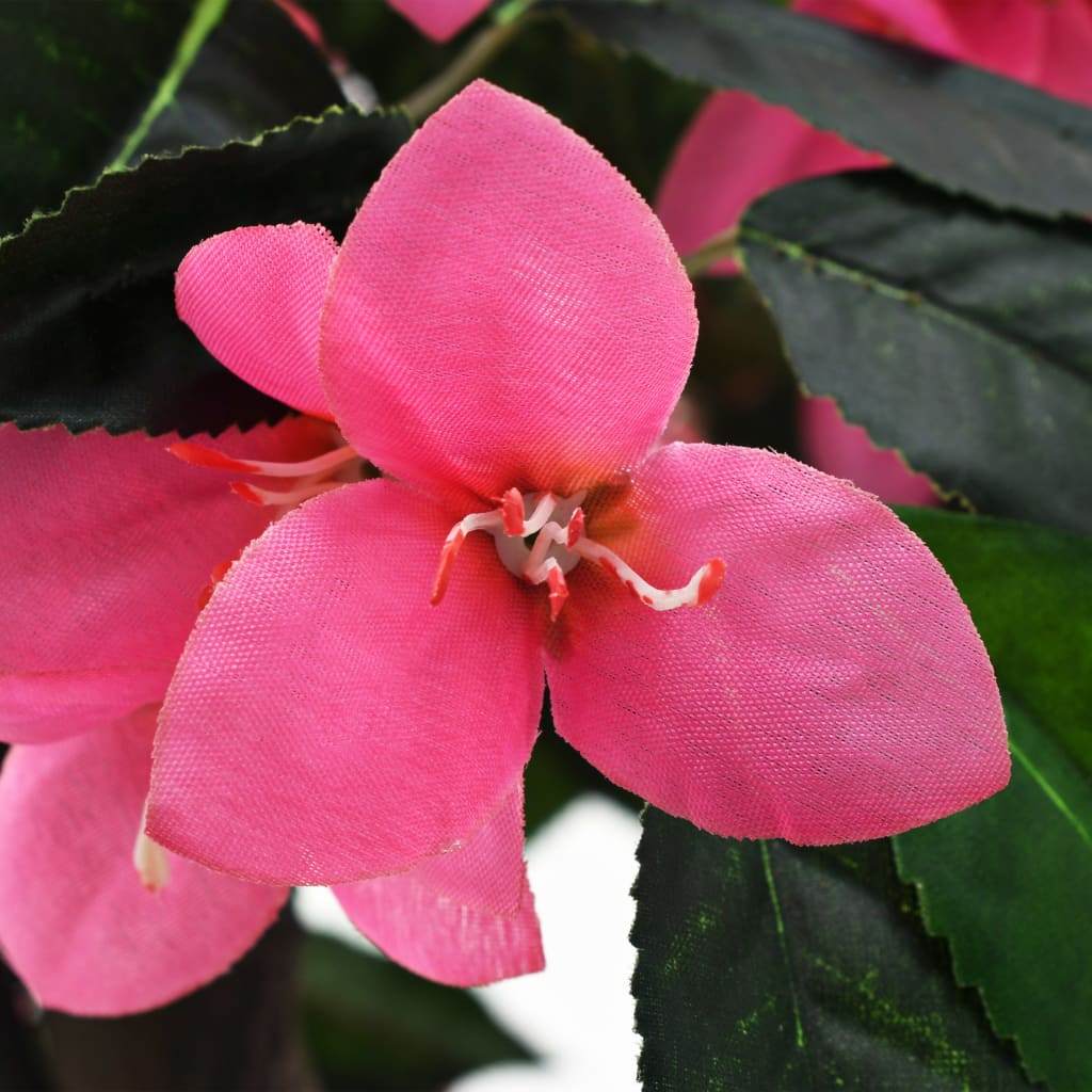 Kunstplant Met Pot Rododendron 55 Cm Groen En Roze Rododendron/155 cm