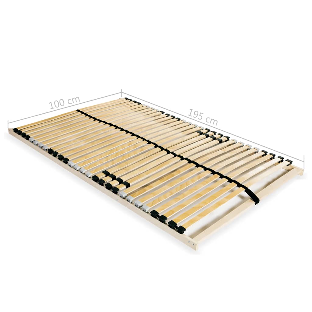 Lattenbodem Met 28 Latten 7 Zones 100 x 200 cm Vast