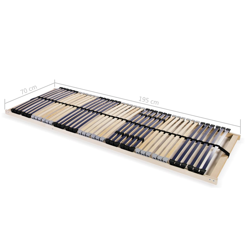 Lattenbodem Met 42 Latten 7 Zones 70 x 200 cm Vast