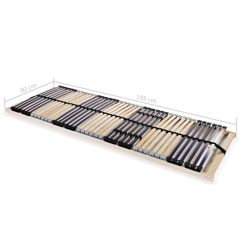 Lattenbodem Met 42 Latten 7 Zones 90 x 200 cm Vast