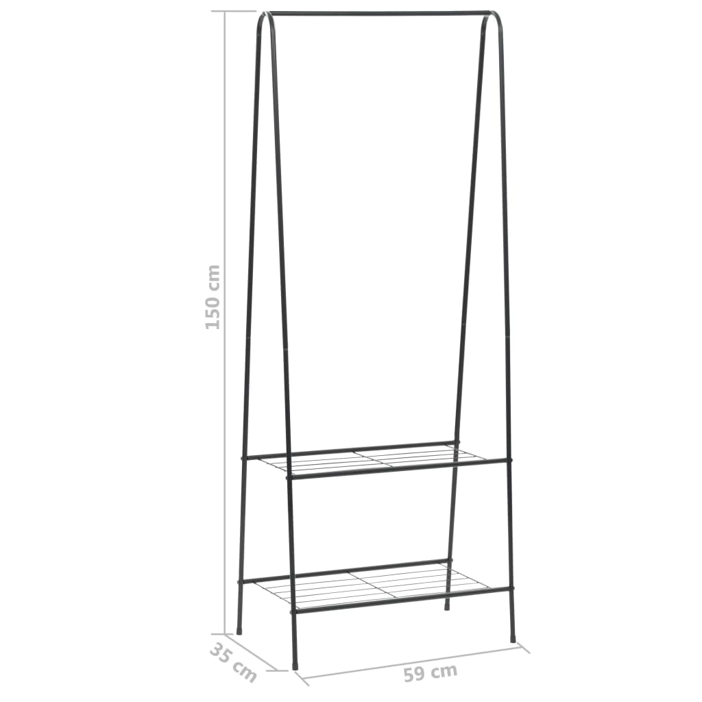 Kledingrek 59X35X50 Cm Zwart