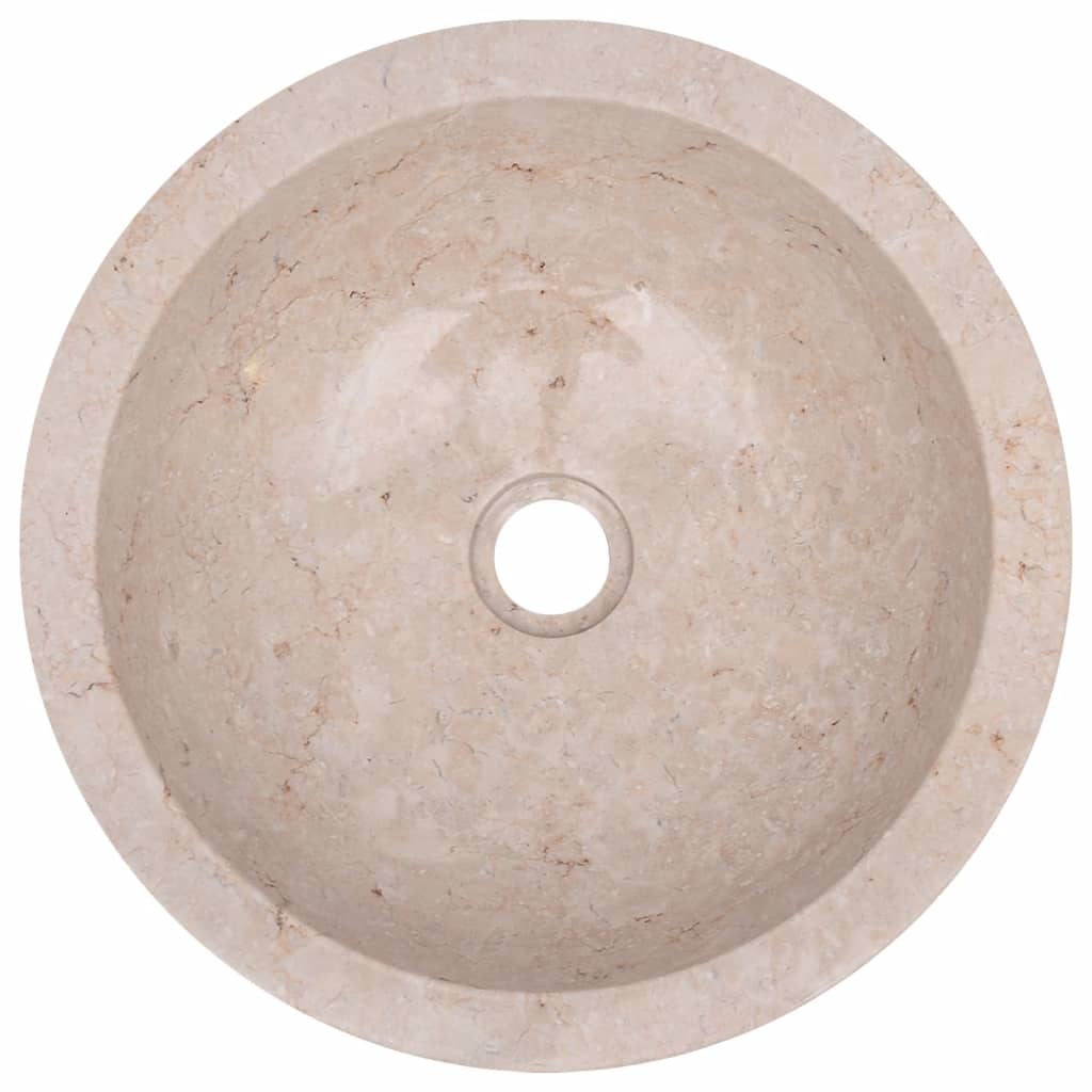 Gootsteen 40x12 cm marmer crème Crème