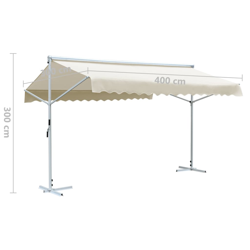 Luifel Vrijstaand 4X3 M Crème