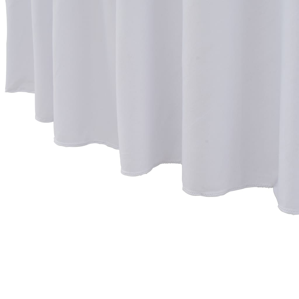 Tafelhoezen Stretch Met Rok 180 x 74 cm Wit
