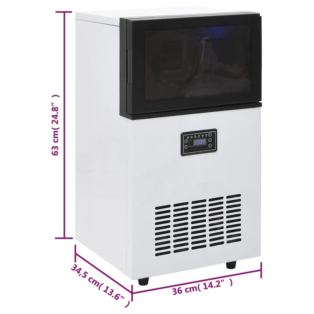 Ijsblokjesmachine 45 Kg/24 U Zwart