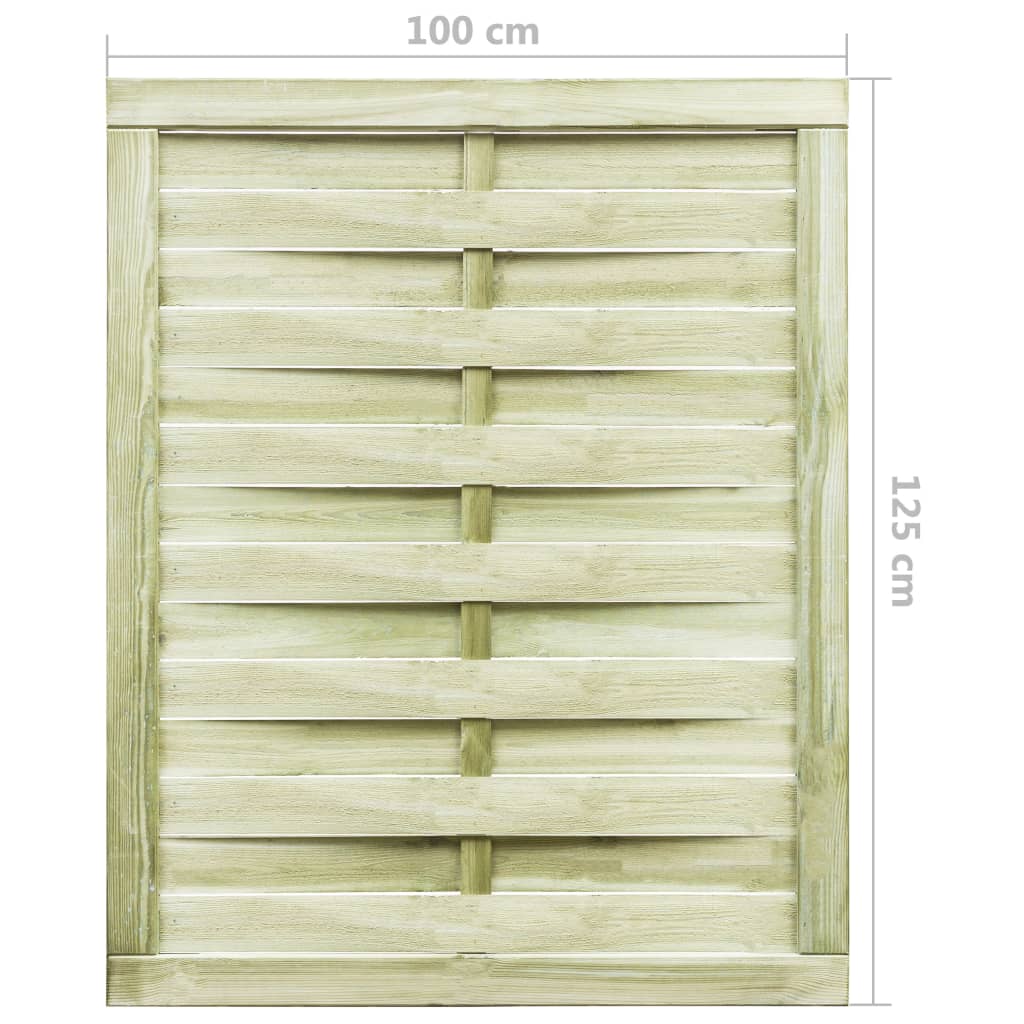 Poort 100X125 Cm Groen Geïmpregneerd Grenenhout