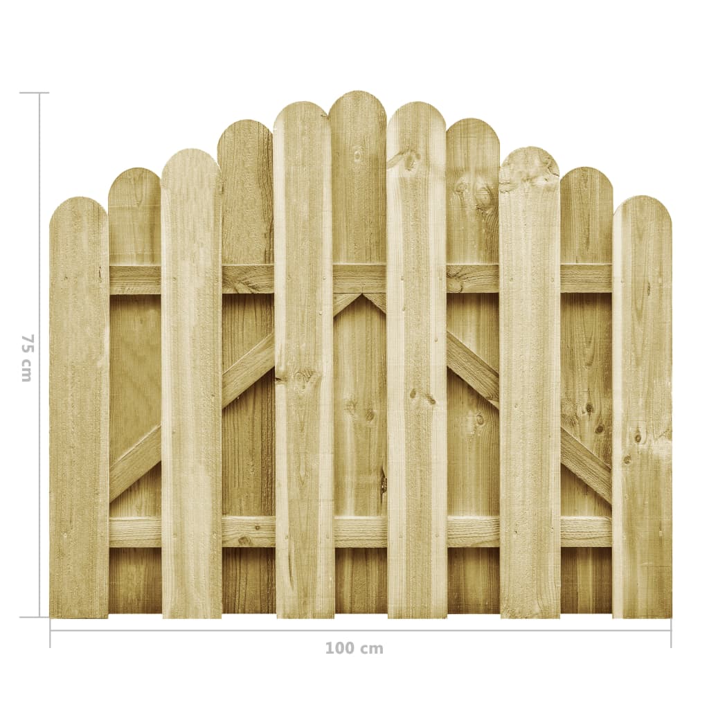 Poort Groen Geïmpregneerd Grenenhout 100 x 75 cm
